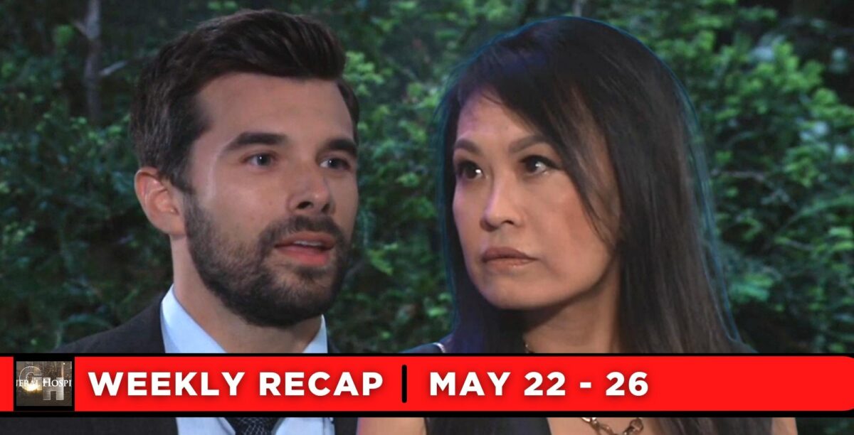 general hospital recaps for may 22 – may 26, 2023, two images chase and selena.