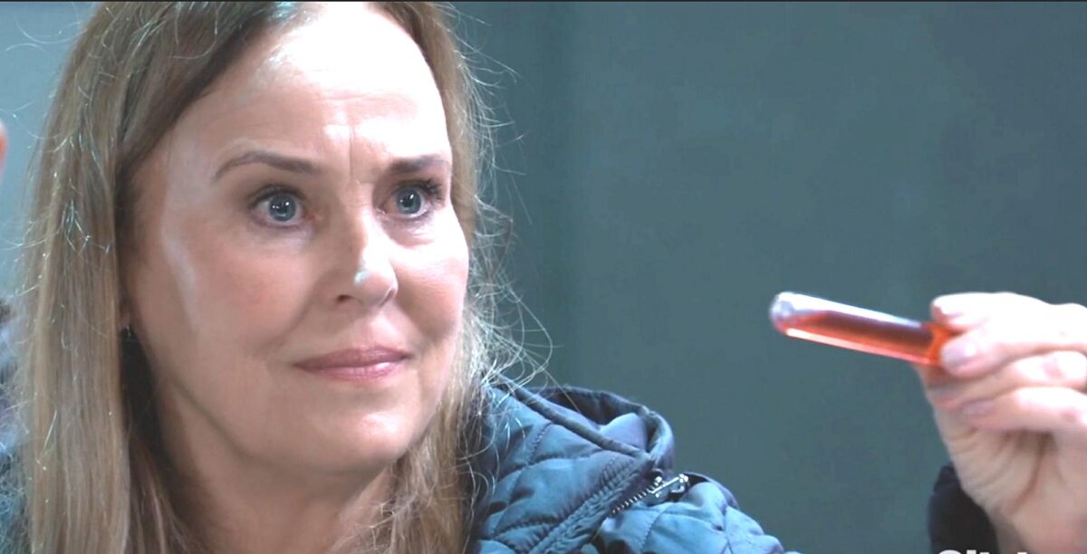 general hospital spoilers for may 4 2023 has laura holding victors vial.