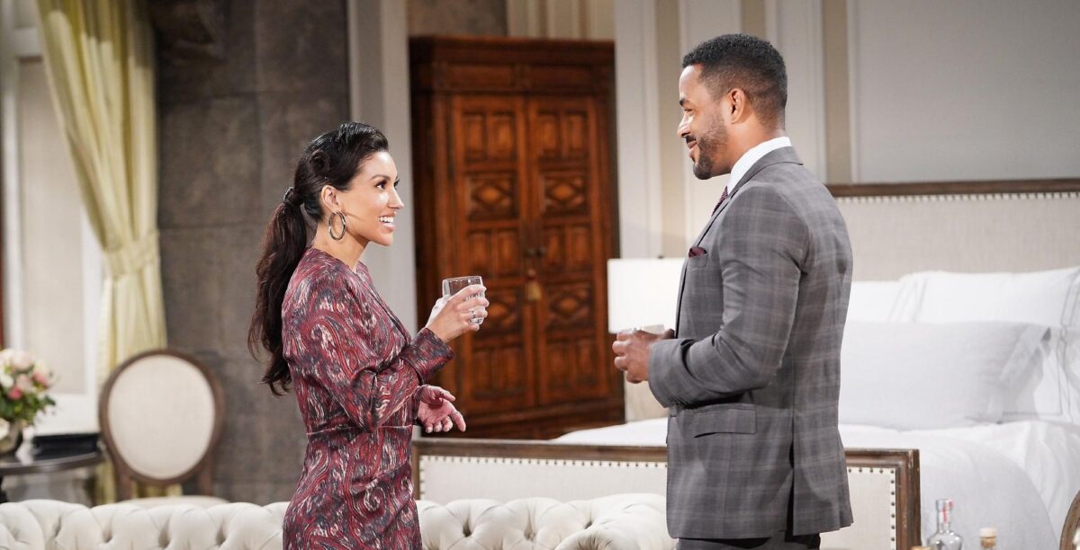 nate hastings talks with audra on the young and the restless recap for may 24, 2023.