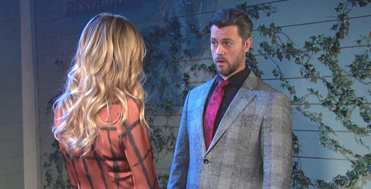 days of our lives recap for thursday, may 4, 2023, a thunderstruck ej dimera staring ahead at sloan.