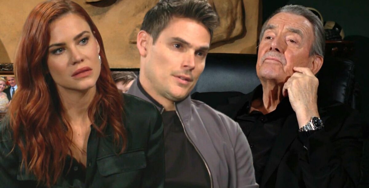 sally spectra, adam newman, victor newman on young and the restless.