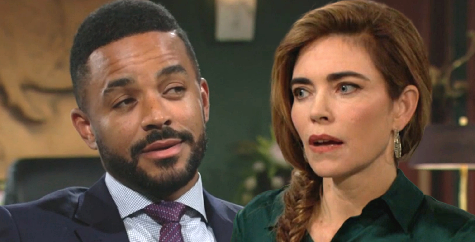 y&r spoilers show things heat up with nate and victoria.