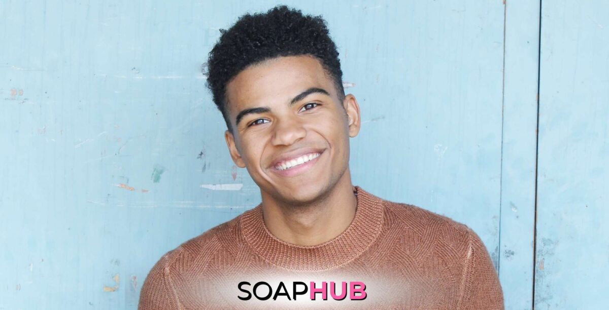 Young and the Restless alum Noah Alexander Gerry with the Soap Hub logo.