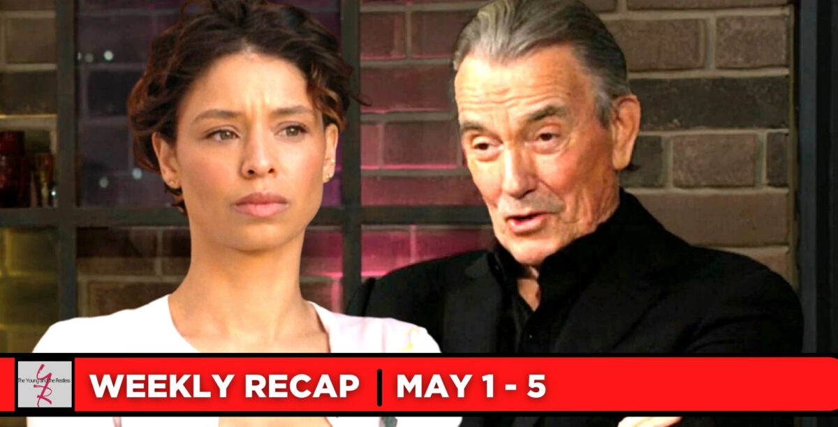 the young and the restless recaps for may 1 – may 5, 2023, two images elena and victor.