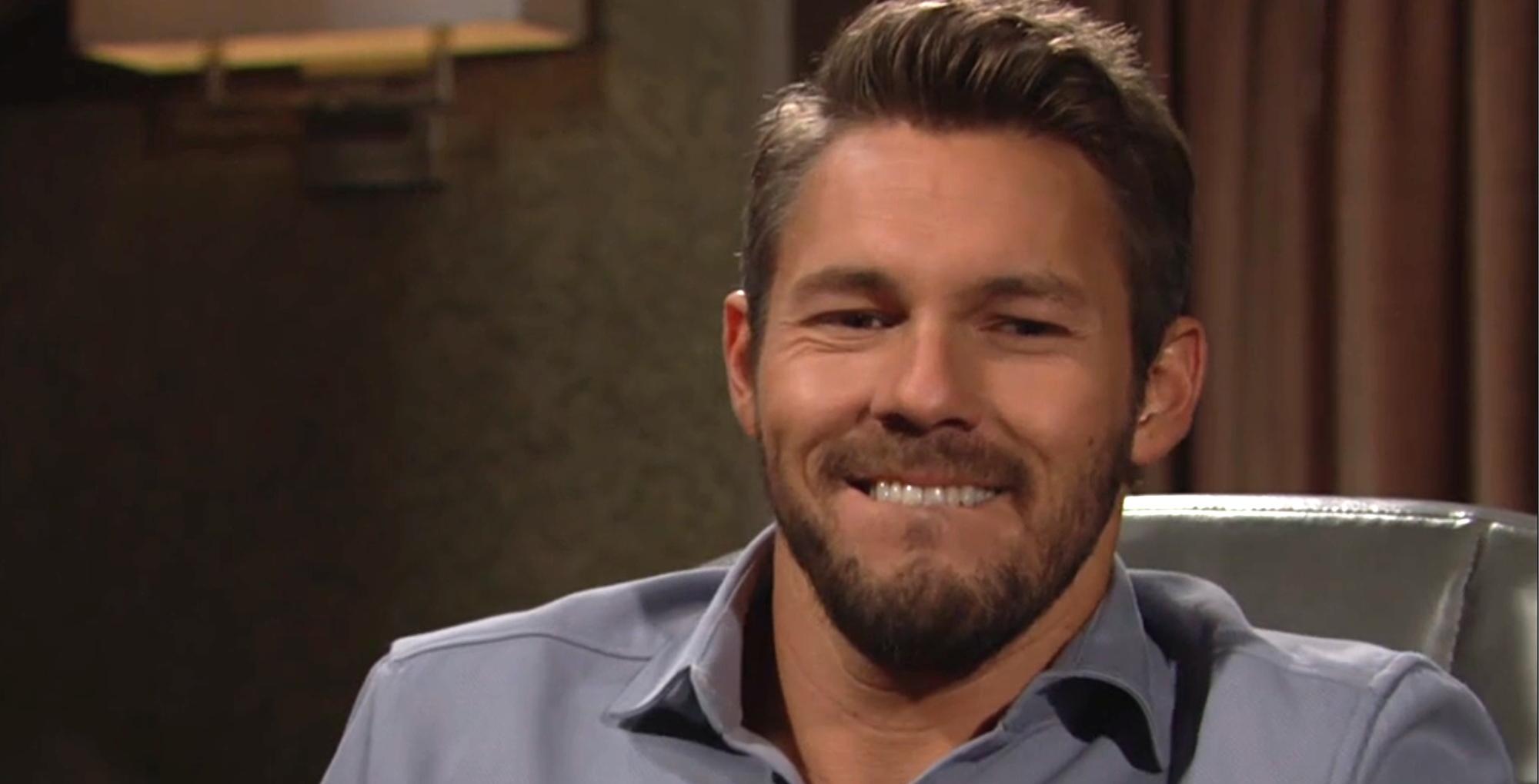 the bold and the beautiful recap for wednesday, june 21, 2023, liam spencer with a big goofy grin.