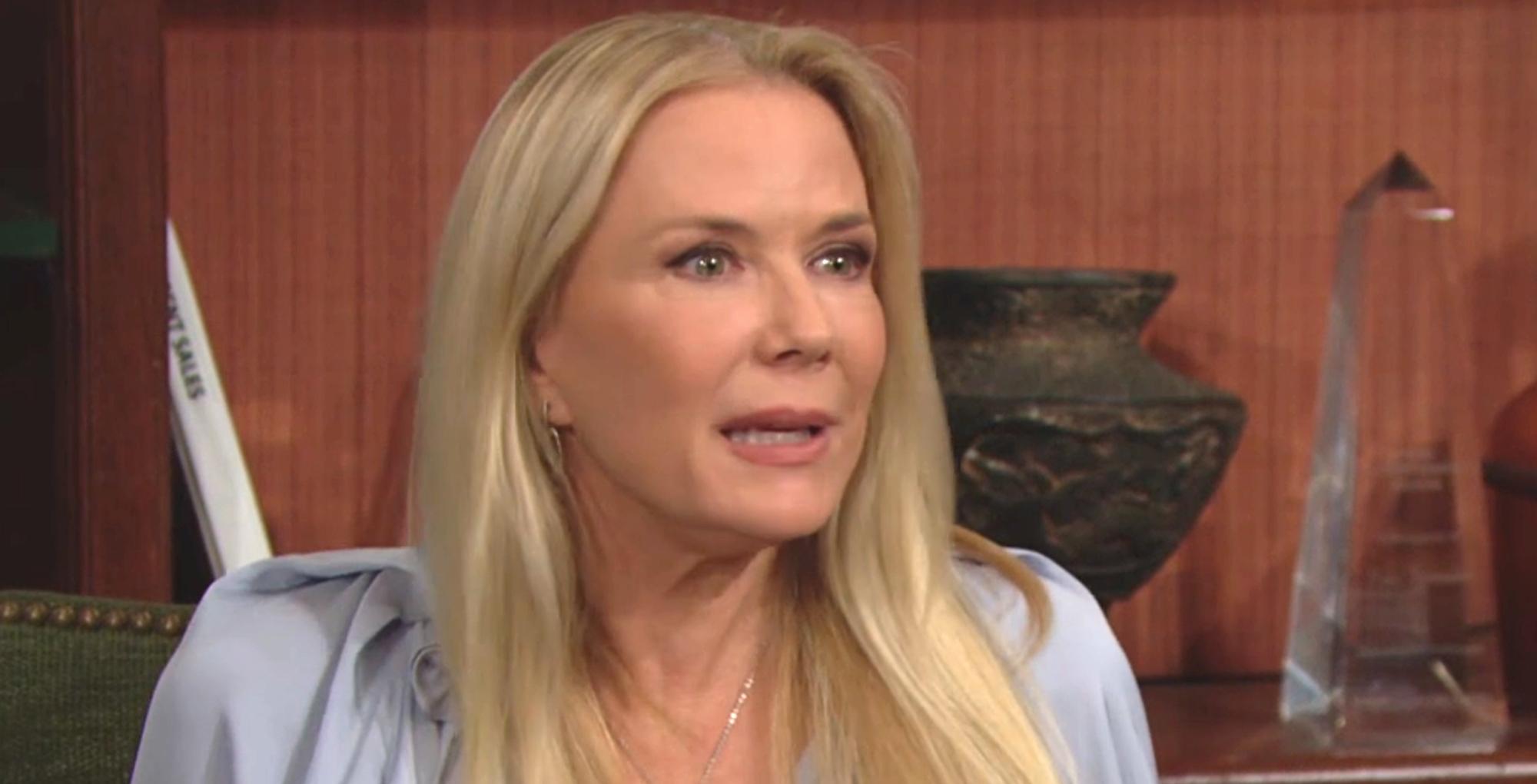 the bold and the beautiful spoilers for july 3, 2023, have shocking news for brooke.