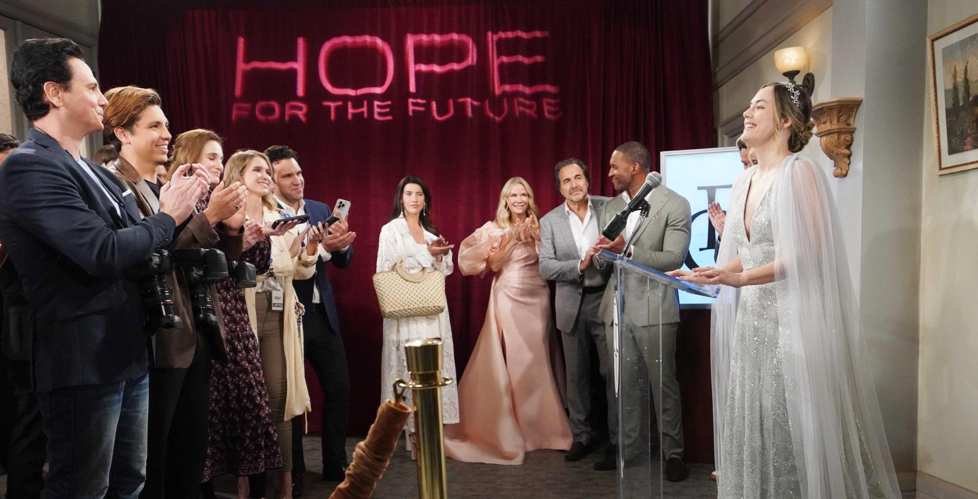 bold and the beautiful spoilers see hope for the future on the runway.