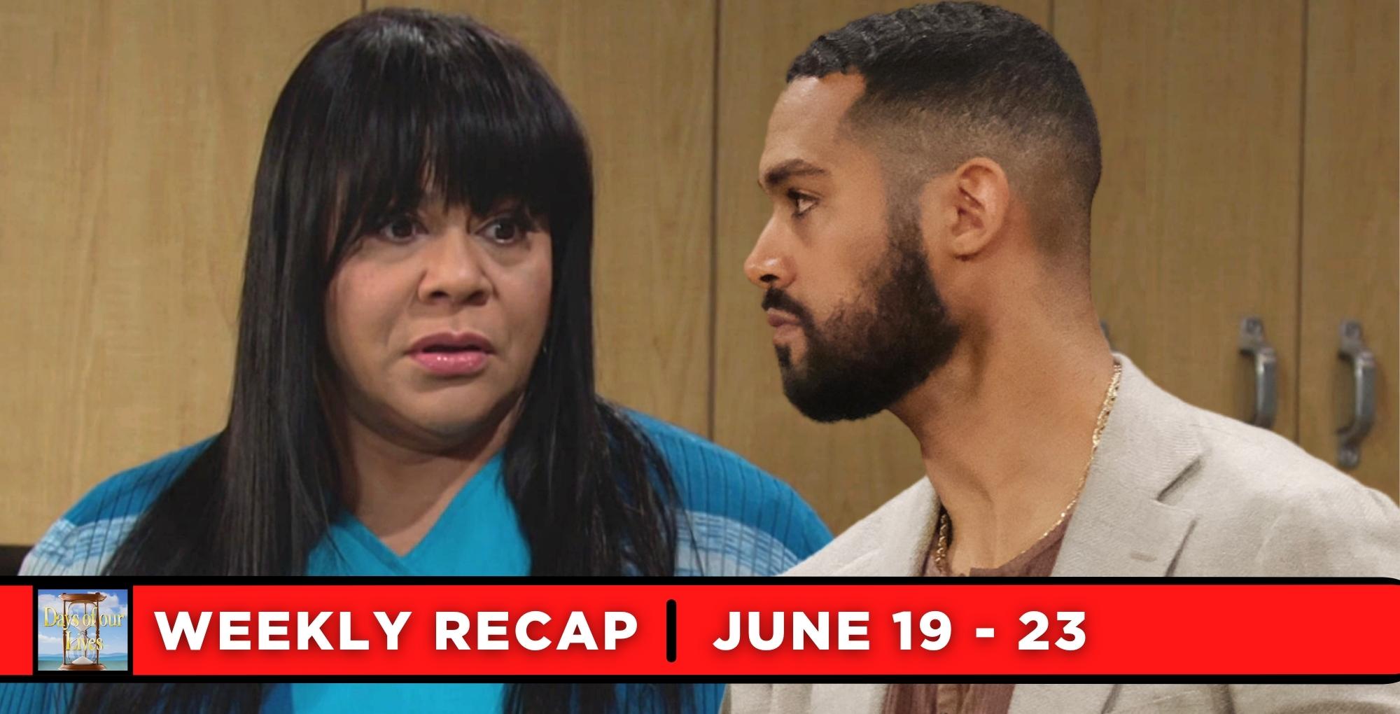 days of our lives recaps for june 19 – june 23, 2023, two images whitley and eli.