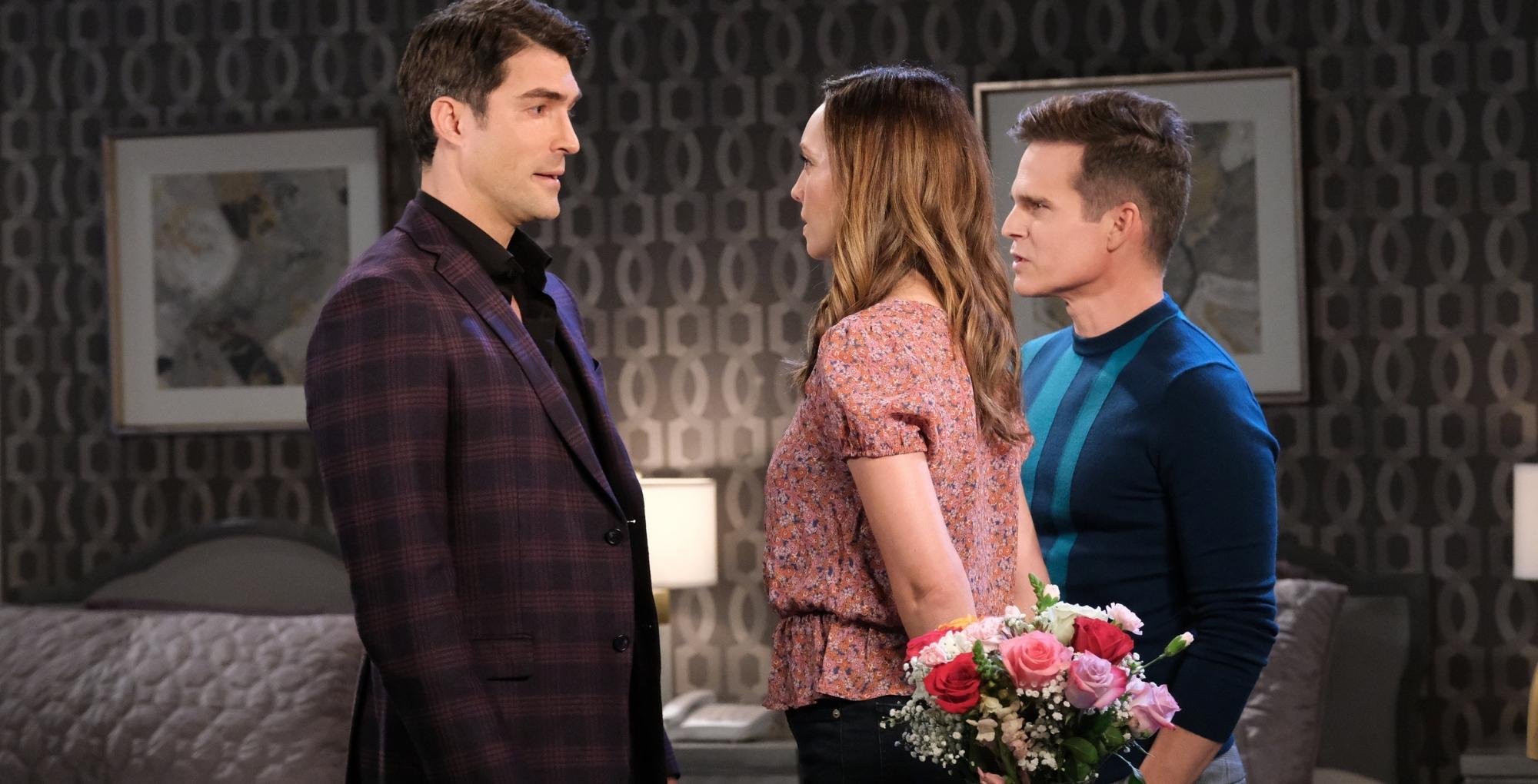days of our lives spoilers for june 29, 2023, have dimitri, gwen, and leo in the hotel room.