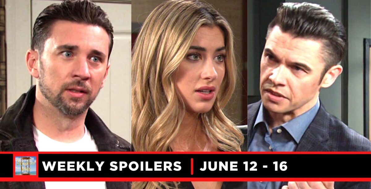 days of our lives spoilers for june 12 – june 16, 2023, three images chad, sloan, and xander.