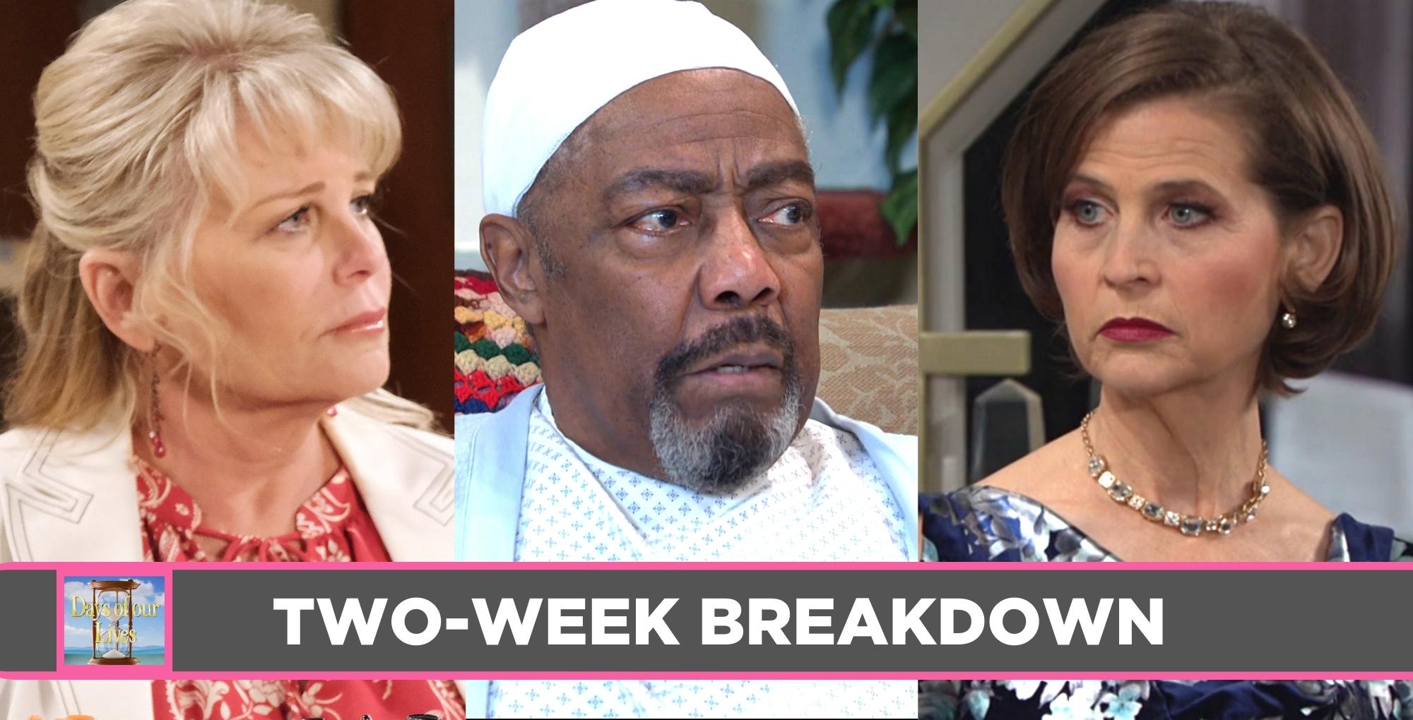 days of our lives two-week breakdown spoilers.