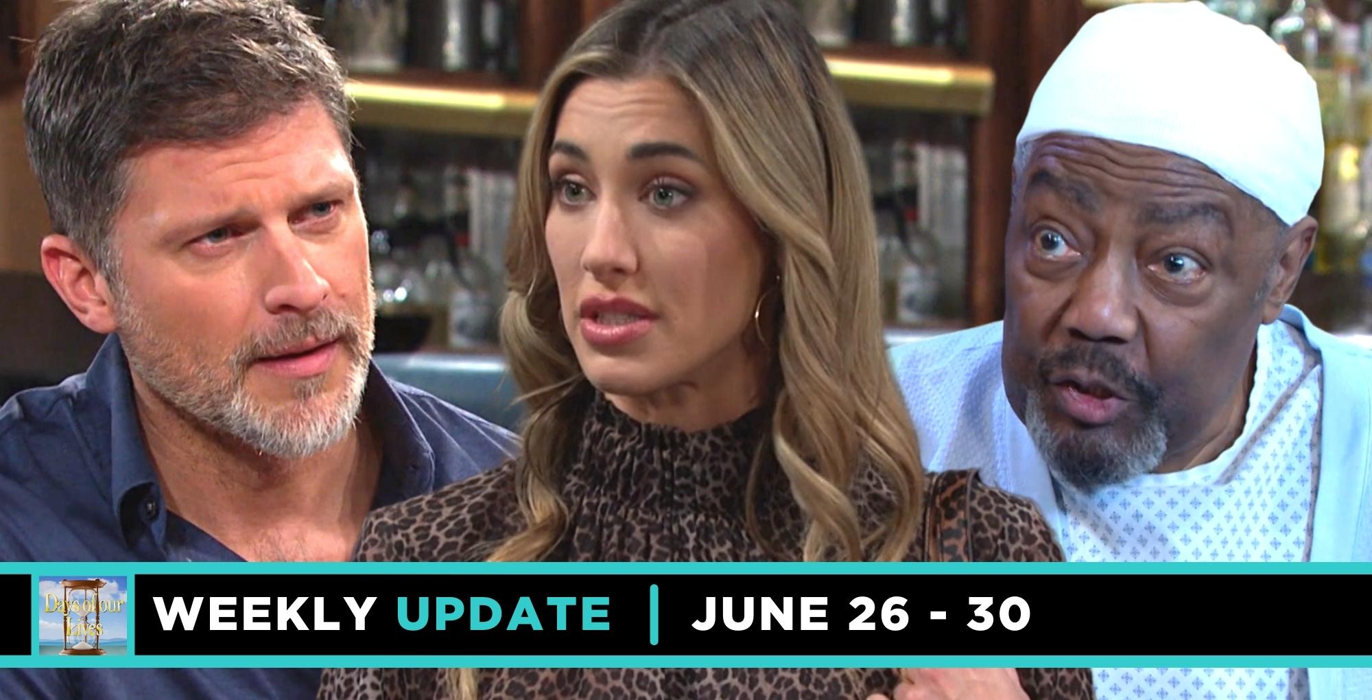 days spoilers see eric, sloan, and abe preparing for a big week.