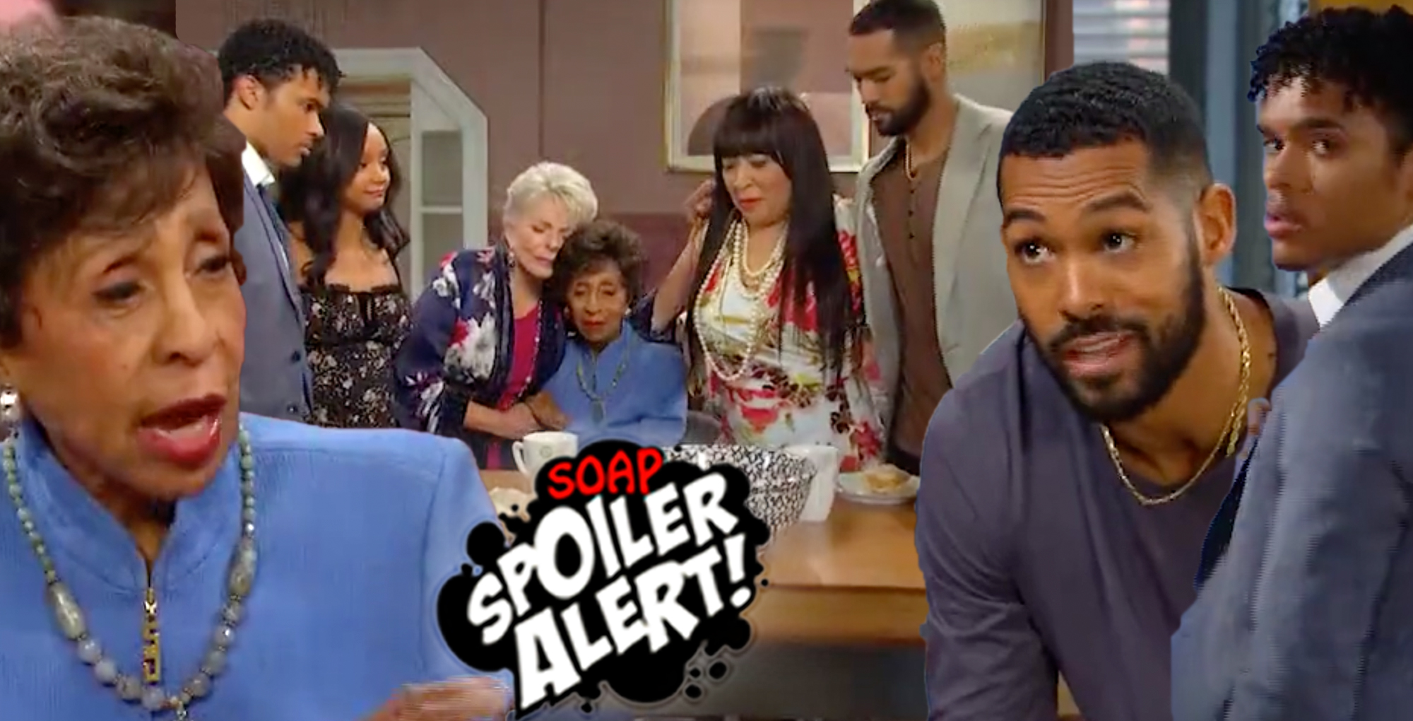 days spoilers promo collage of big mama, eli, and theo returning.