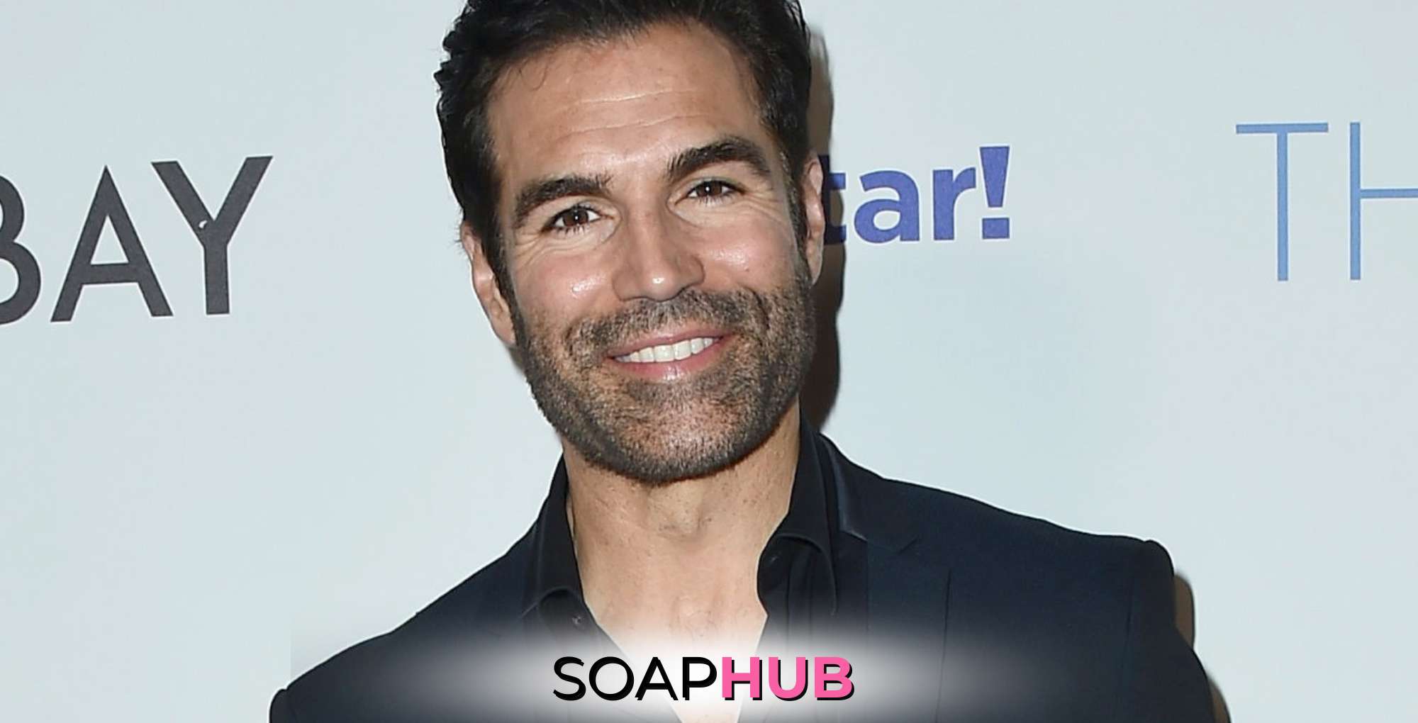 Jordi Vilasuso with the Soap Hub logo.