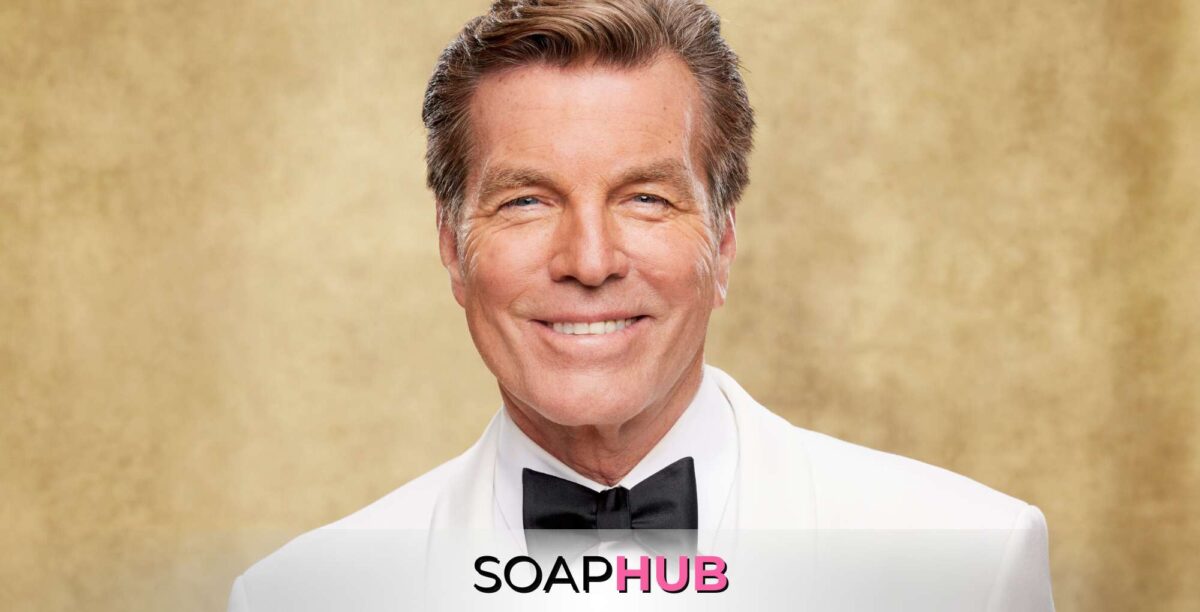 The Young and the Restless star Peter Bergman with the Soap Hub logo.