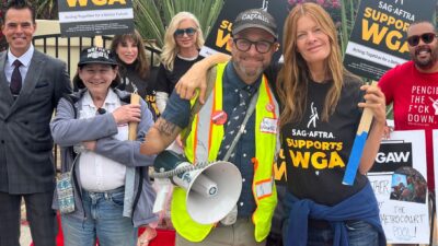 Soap Opera Actors Join WGA Writers on Soap-Themed Picket Line