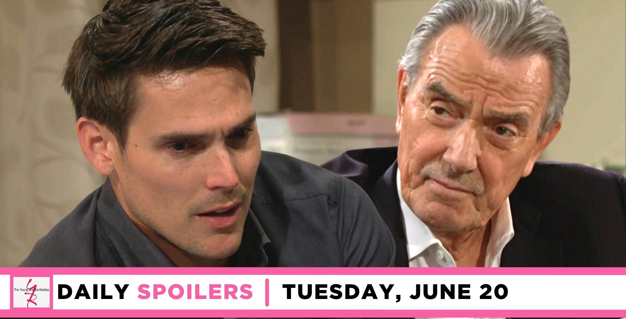 Young And The Restless Spoilers Victor Shares His Wisdom With Adam