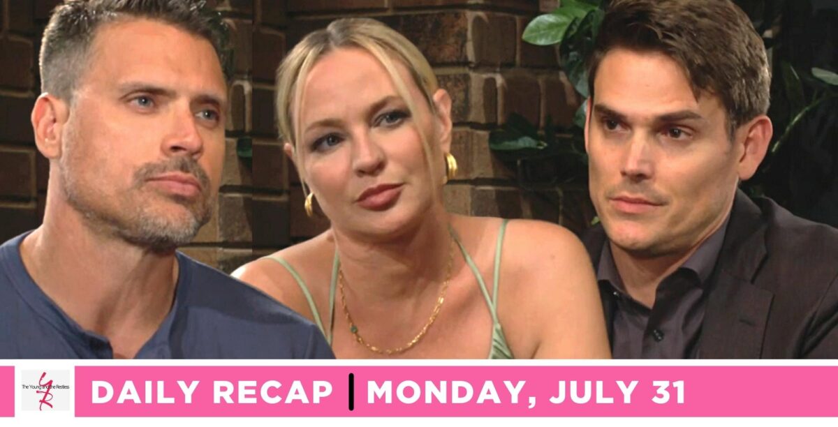 the young and the restless recap for july 31, 2023, has nick, sharon, and adam.