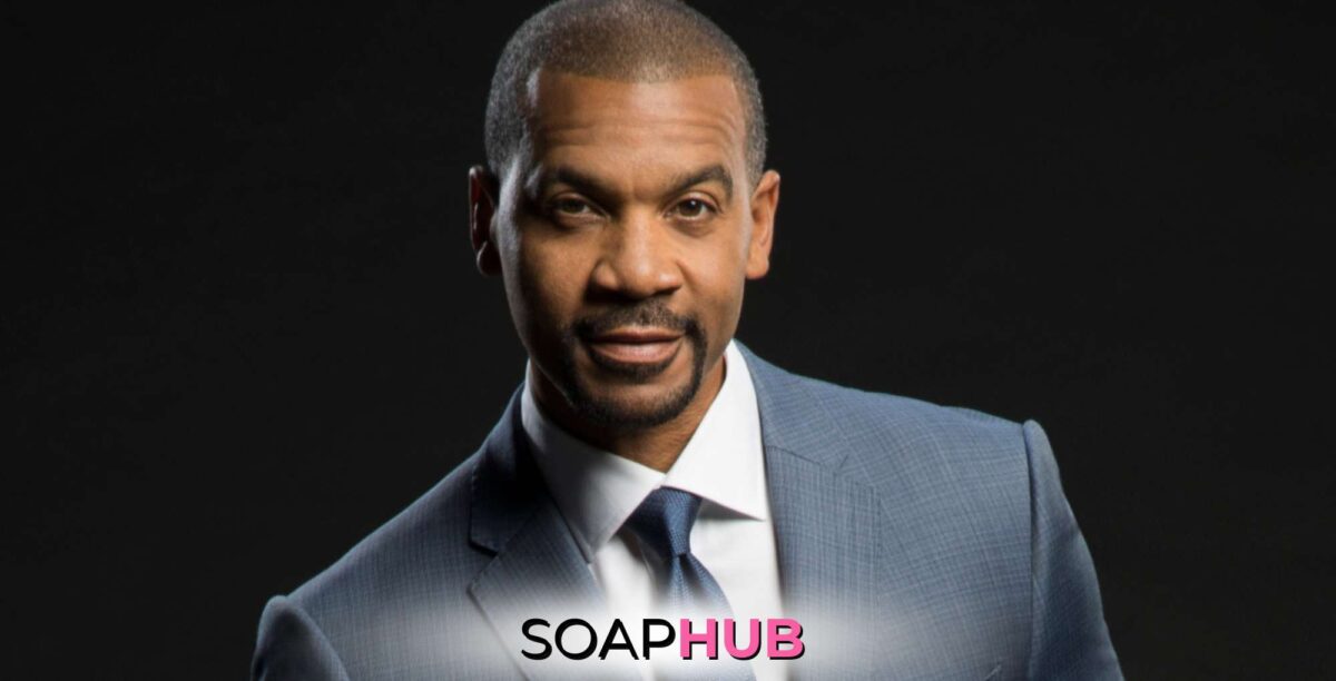 The Bold and the Beautiful Aaron D. Spears with the Soap Hub logo.