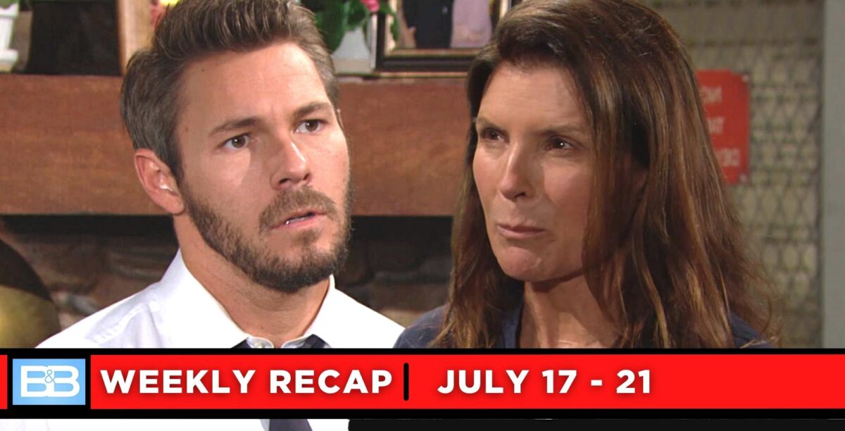 the bold and the beautiful recaps for july 17 – july 21, 2023, two images liam and sheila.