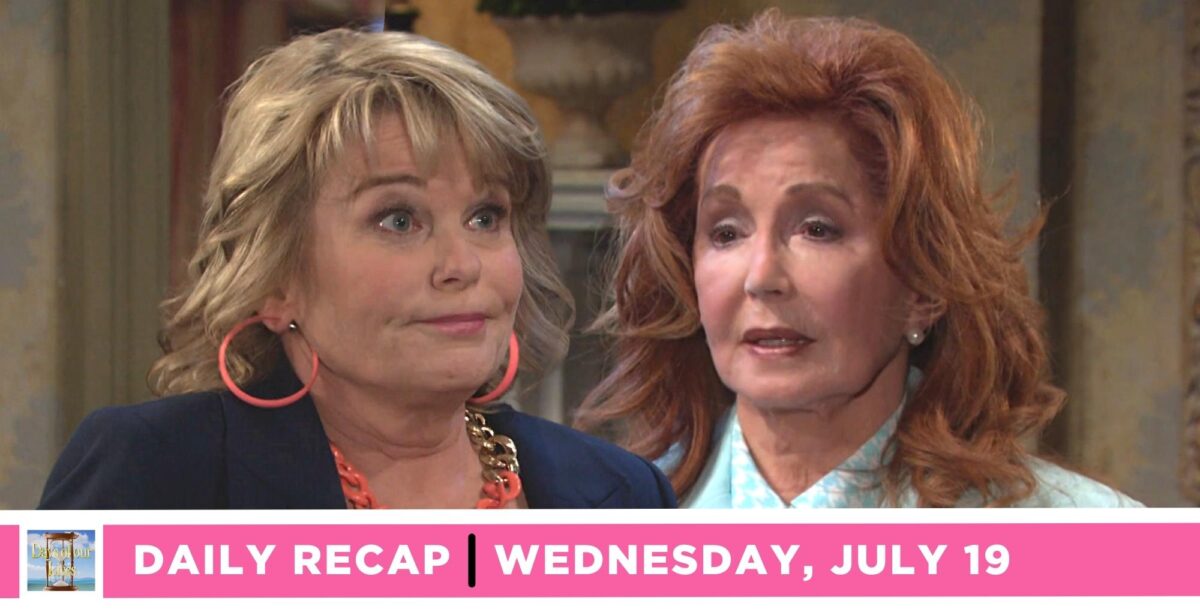 days of our lives recap for wednesday, july 19, 2023, two images bonnie and maggie,