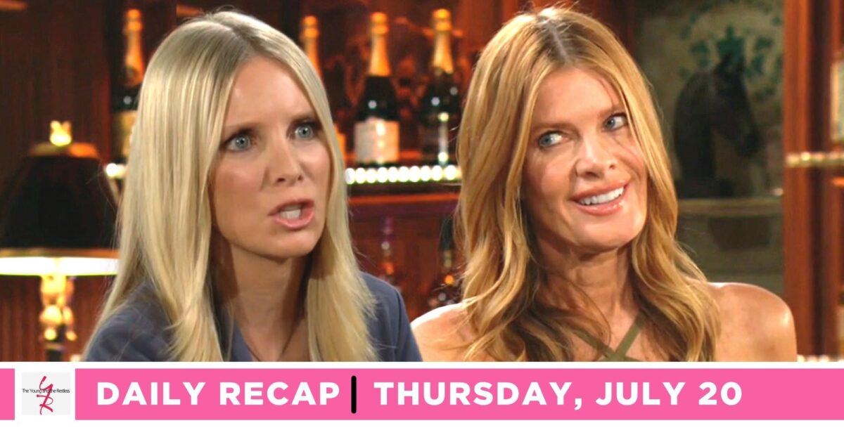 the young and the restless recap for july 20, 2023, has christine confronting phyllis.
