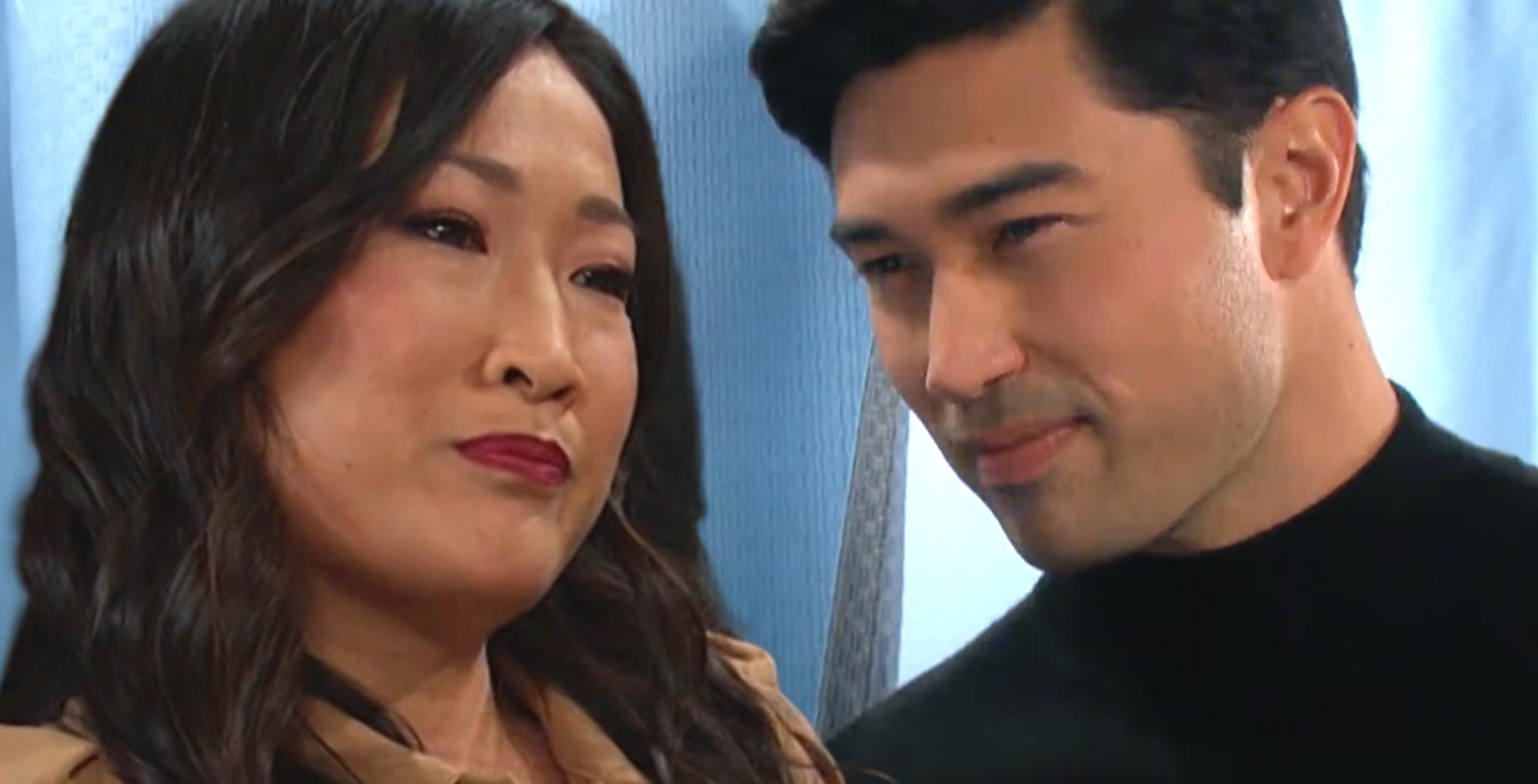 melinda trask has a date with li shin on days of our lives.