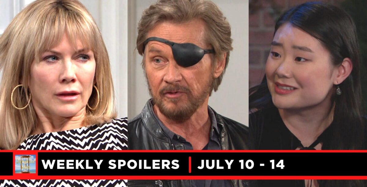 days of our lives spoilers for july 10 – july 14, 2023, three images kristen, steve, and wendy.