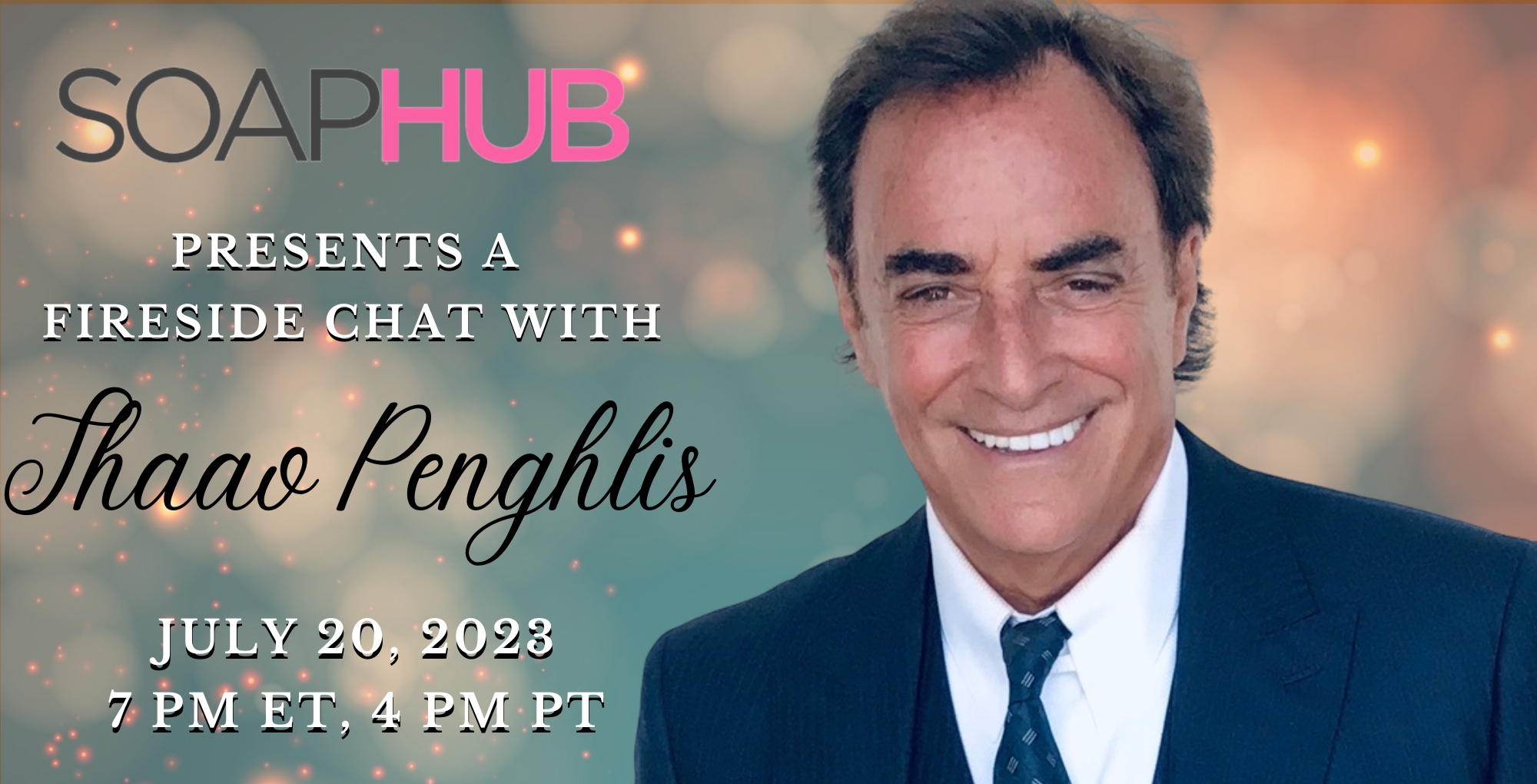 thaao penghlis from days of our lives for a fireside chat.