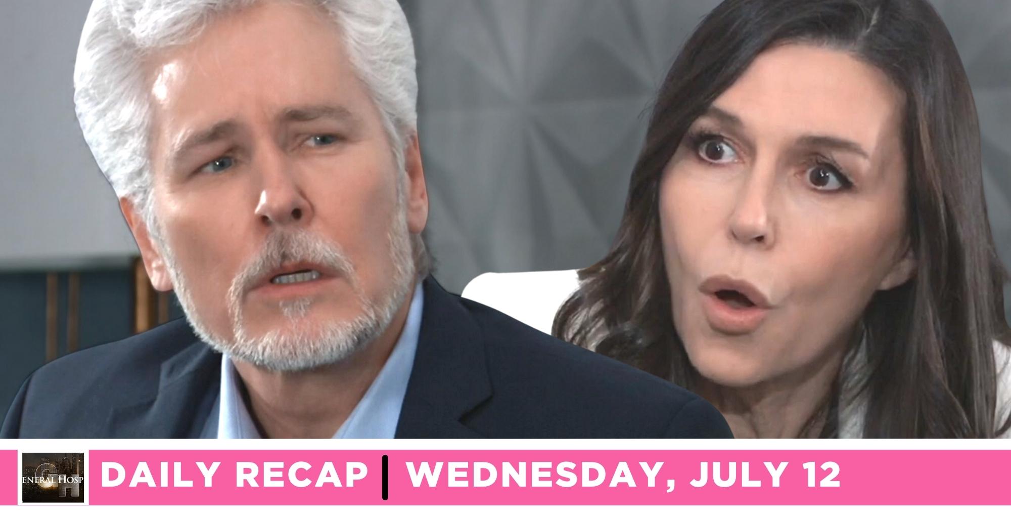 the general hospital recap for july 12 2023 has anna telling martin what she knows.