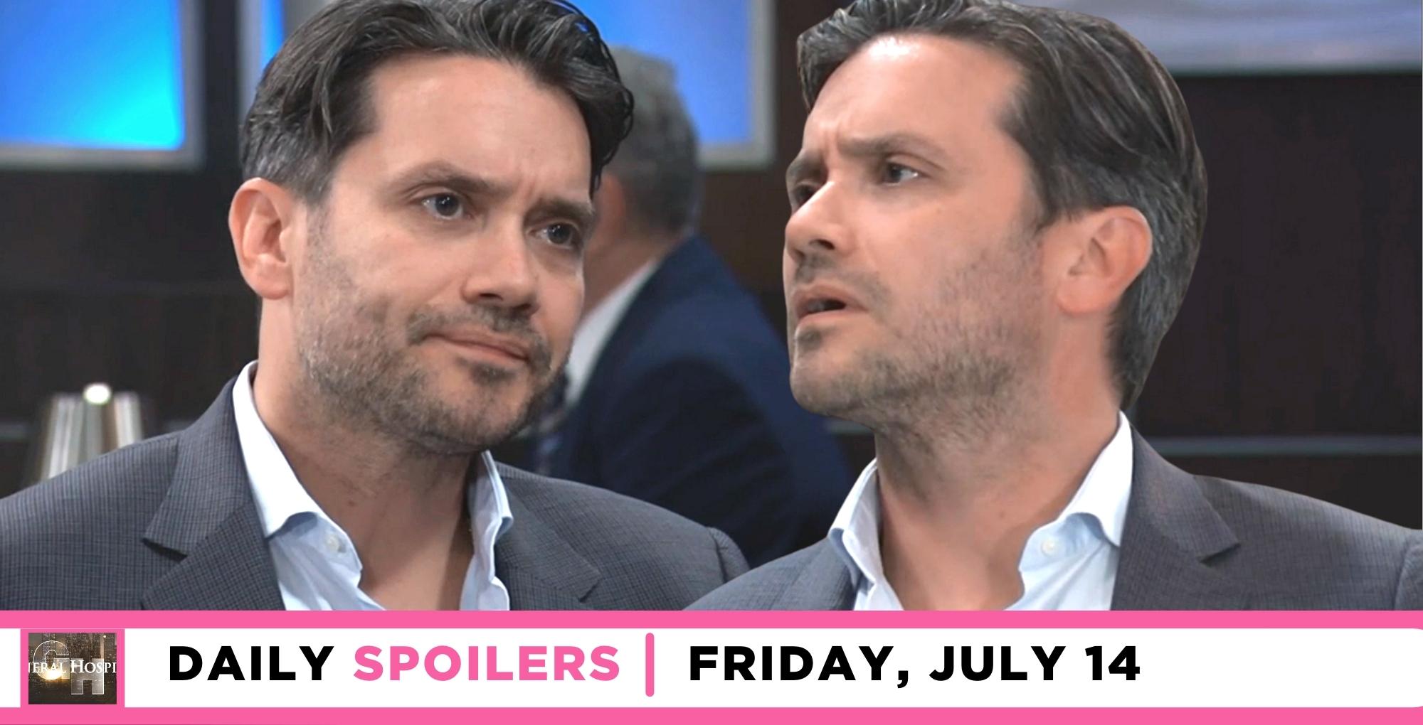 general hospital spoilers for july 14 2023 have dante coming up with a theory.
