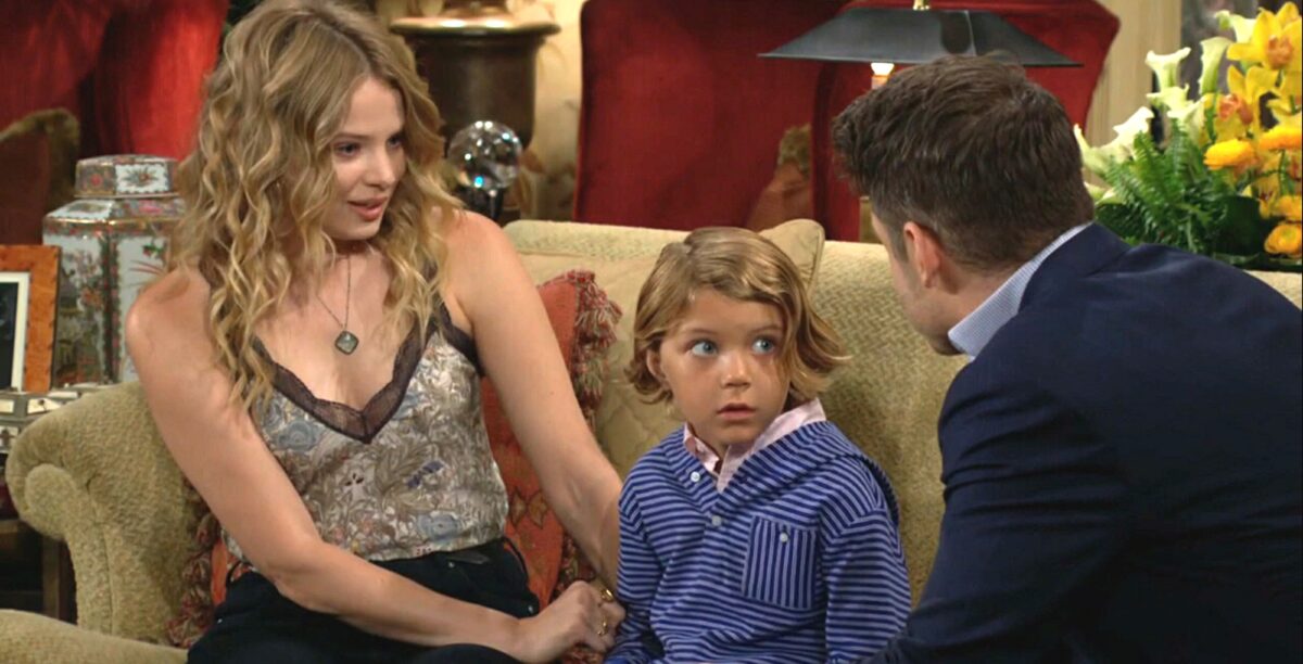 the young and the restless recap for july 5, 2023, has summer and kyle telling harrison they've split.