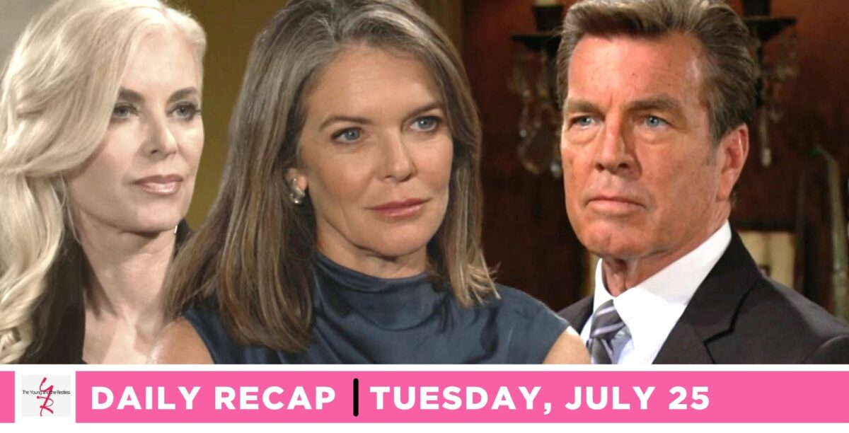the young and the restless recap for july 25, 2023, has ashley, diane, and jack.