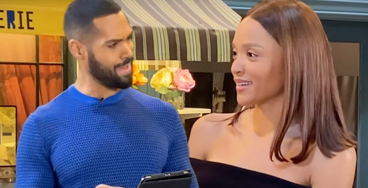 lamon archey quizzes sal stowers on her days of our lives knowledge.