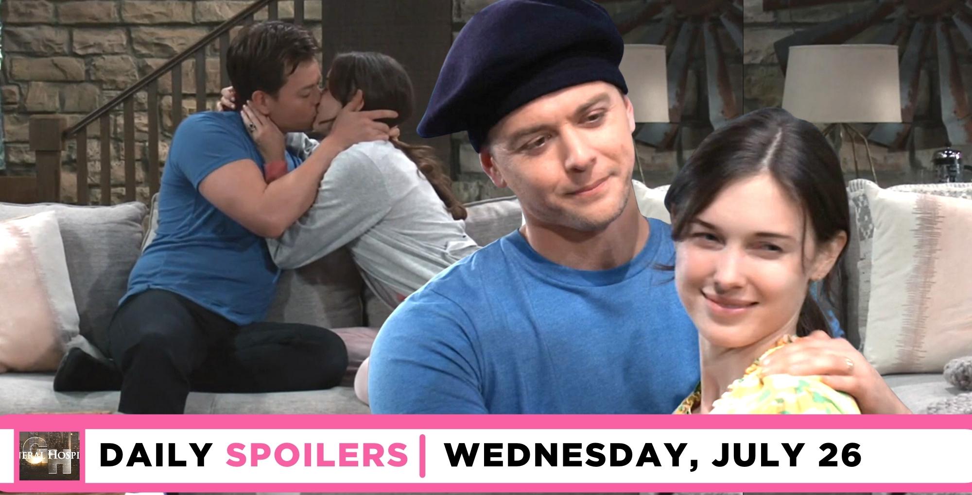 general hospital spoilers for july 26, 2023, has michael and willow getting closer.