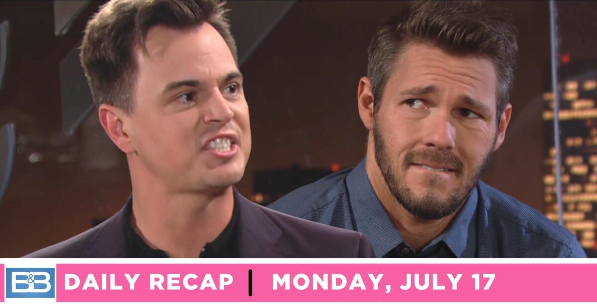wyatt spencer called out liam on the bold and the beautiful recap for monday, july 17, 2023.