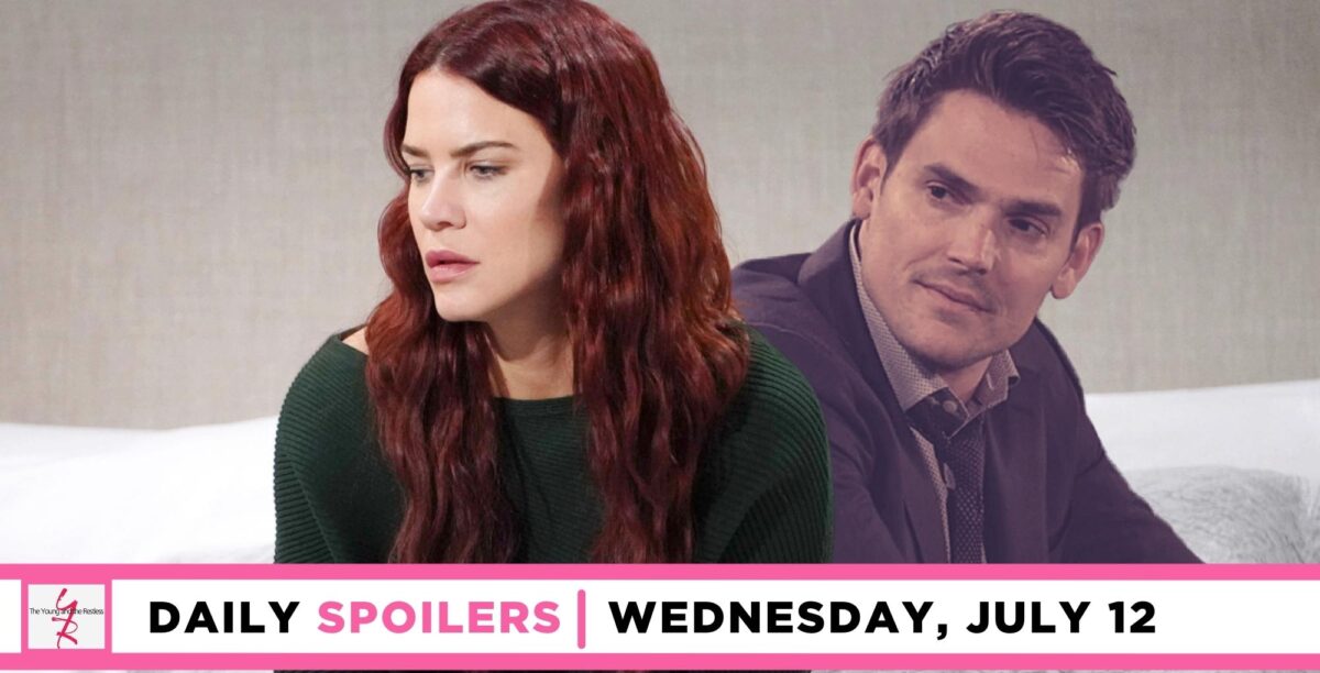 young and the restless spoilers for july 12, 2023, have sally thinking about her feelings for adam.