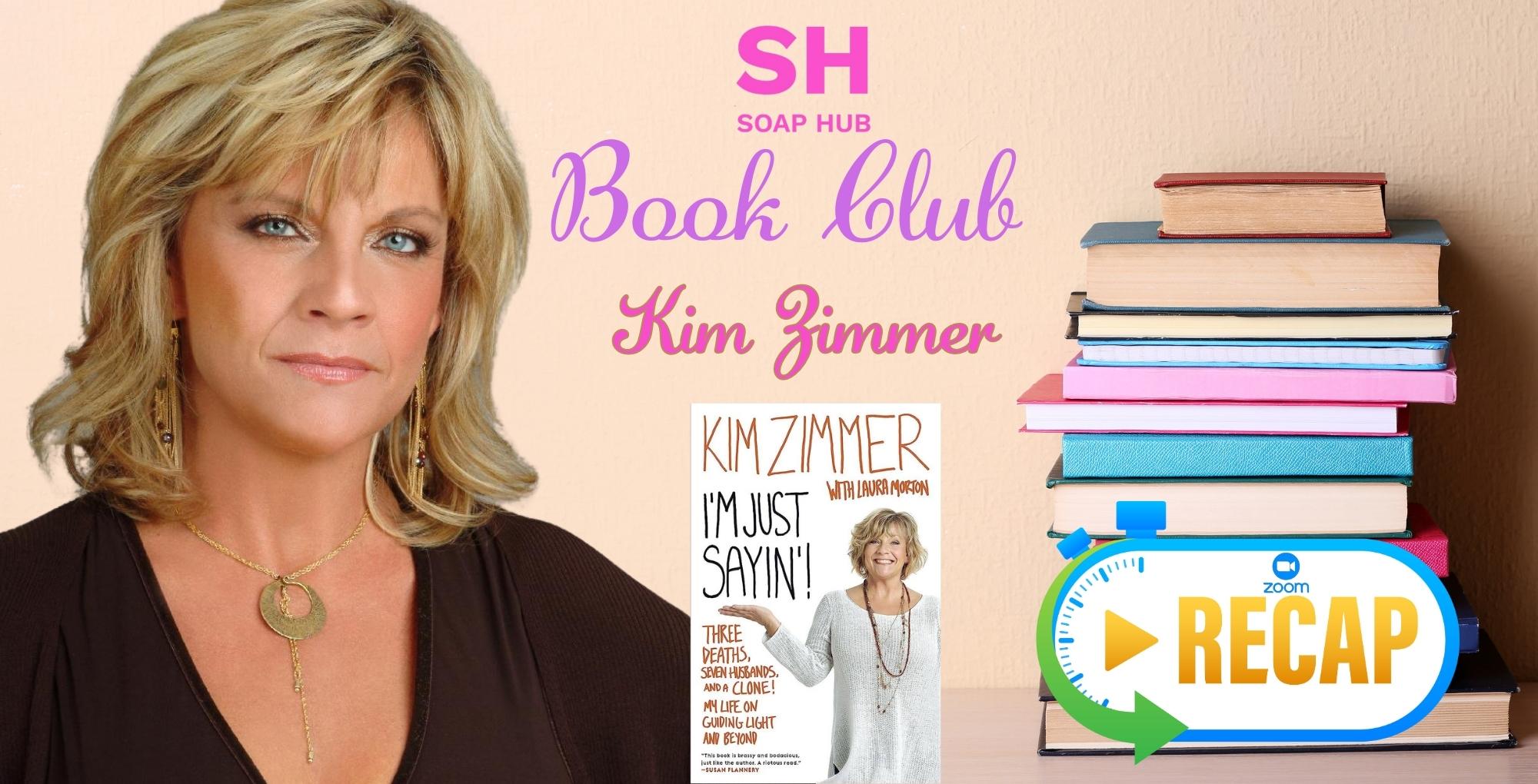 kim zimmer for july soap hub book club.