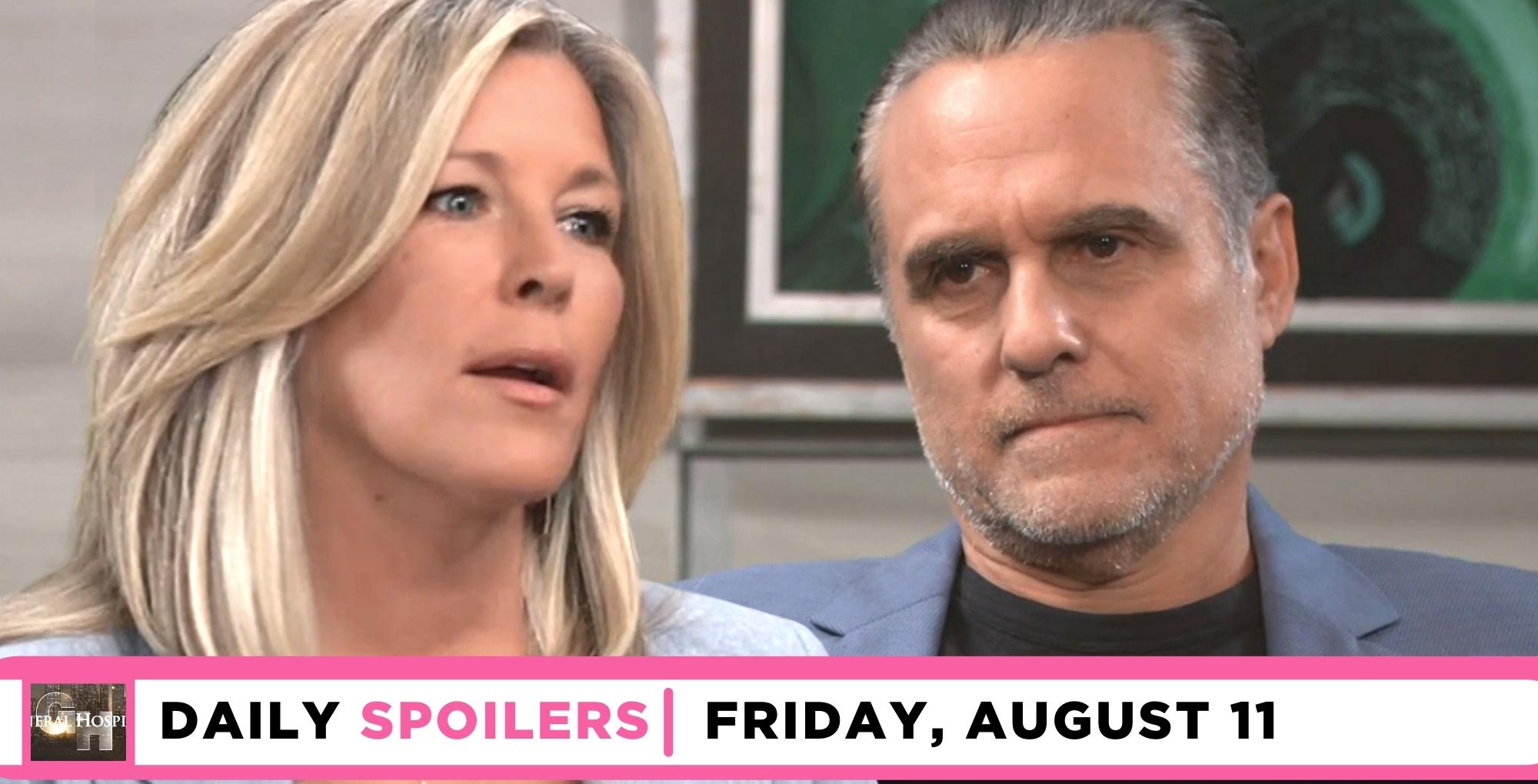 general hospital spoilers for august 11 2023 have sonny making carly an offer.