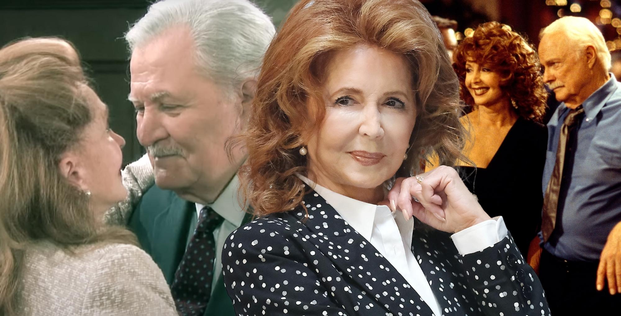 suzanne rogers as maggie with victor and with mickey on days of our lives.