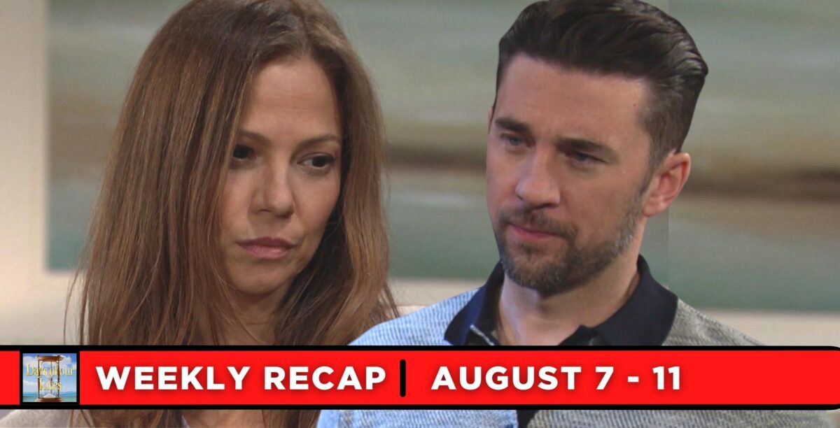 days of our lives recaps for August 7 – August 11, 2023, two images, ava and chad.