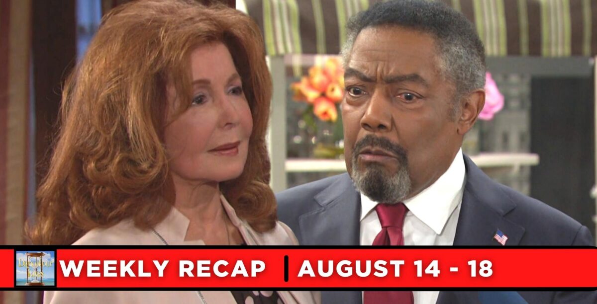 days of our lives recaps for august 14 – august 18, 2023, two images maggie and abe.