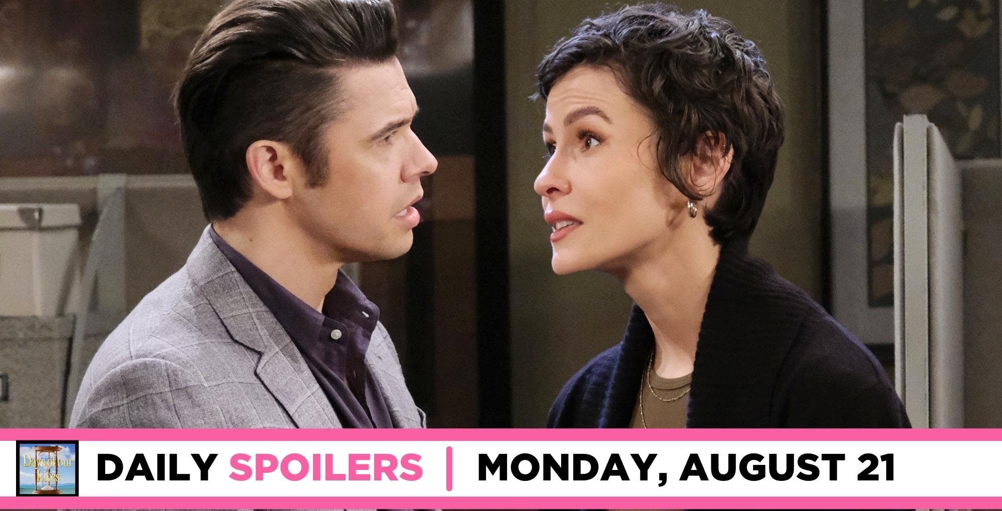 days of our lives spoilers for august 21, 2023, have xander seeing sarah.
