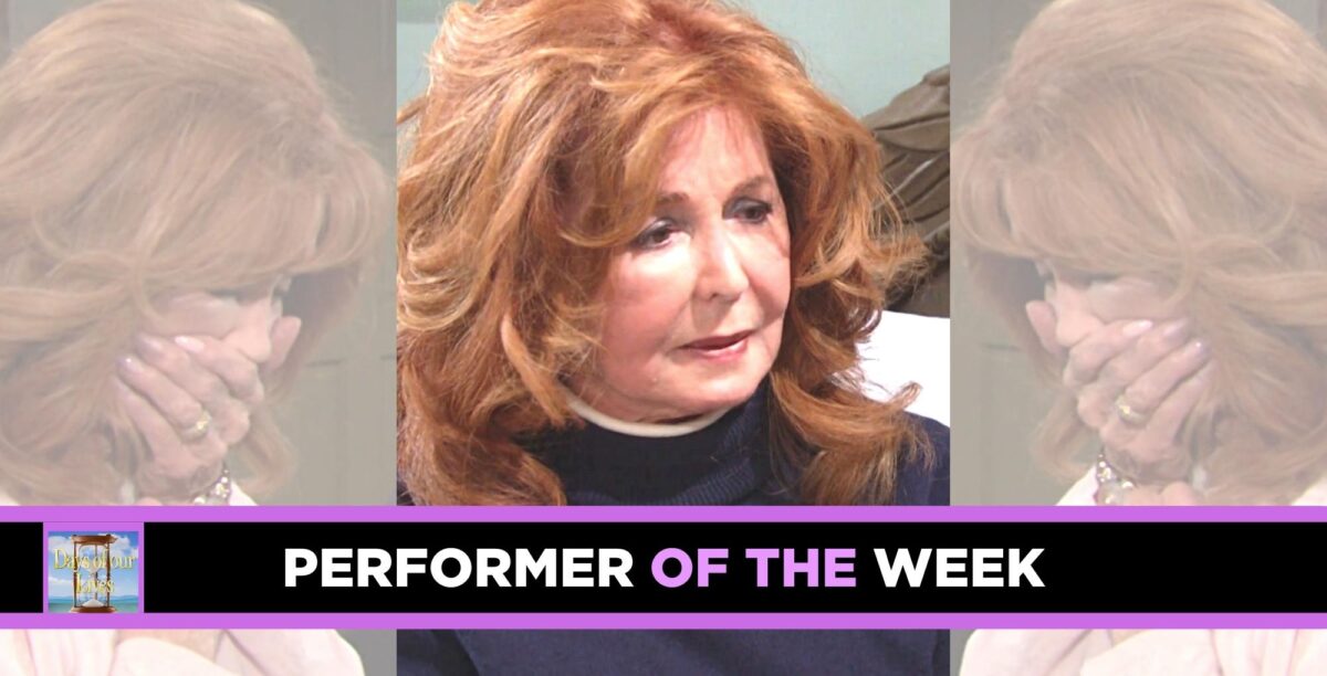 suzanne rogers days of our lives performer of the week.