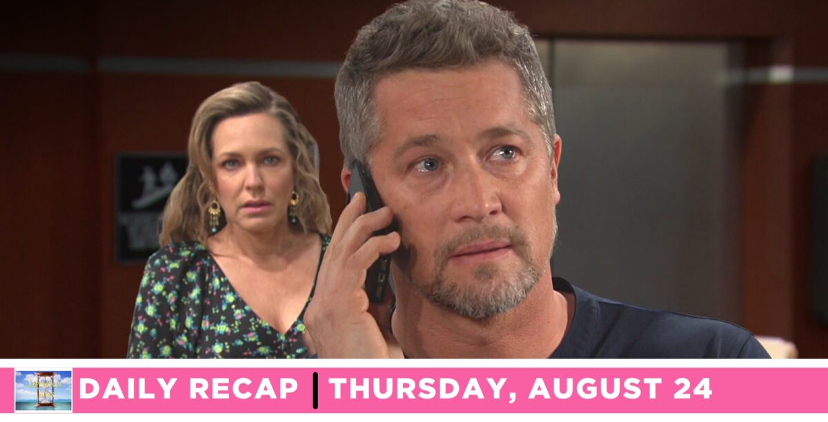 days of our lives recap for august 24, 2023, has nicole overhearing eric's phone call at the hospital.