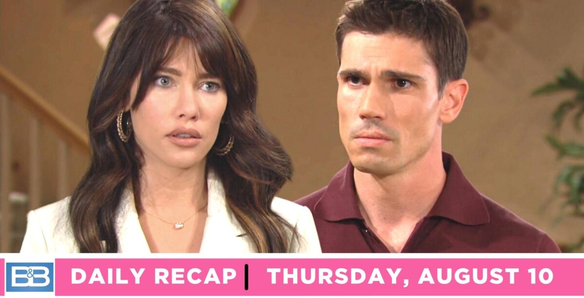 finn made it clear he was not going to let steffy forrester go on the bold and the beautiful recap for thursday, august 10, 2023.
