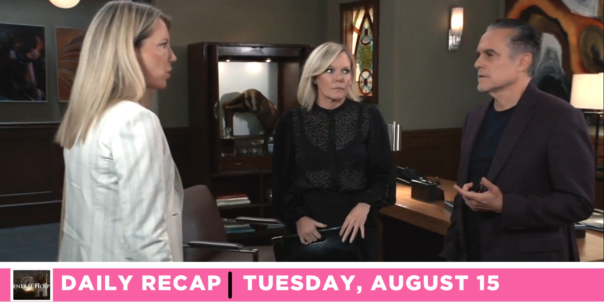 the general hospital recap for august 15 2023 has nina wanting answers from sonny and ava.