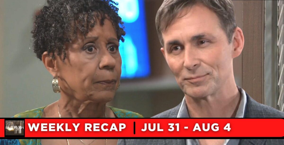 general hospital recaps for july 31 – august 4, 2023, two images, stella and valentin.