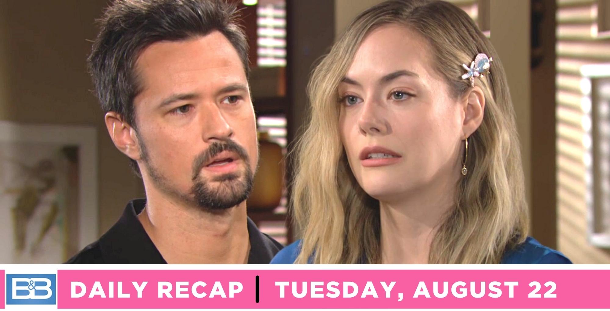 Bold and the Beautiful Recap Hope Reminds Thomas He's No Boy Scout