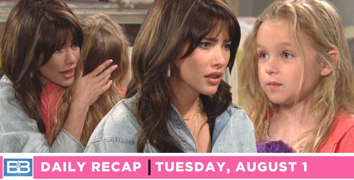 kelly Spencer told steffy forrester who saved her on the bold and the beautiful recap for august 1, 2023.
